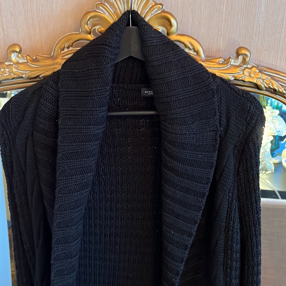 Black Long Wool Sweater